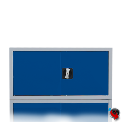 Stahl-Aktenschrank Aufsatz für 80 cm breite Schränke - blaue Türen- lange Lieferzeit 6-8 Wochen !